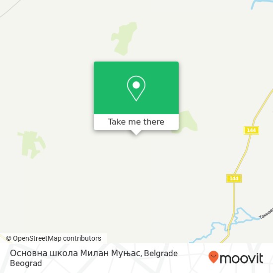 Основна школа Милан Муњас map