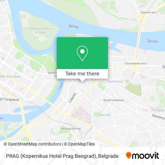 PRAG (Kopernikus Hotel Prag Beograd) map