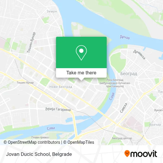 Jovan Ducic School map