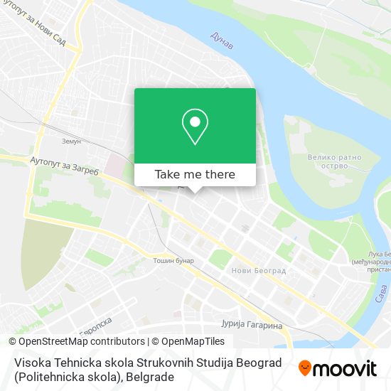 Visoka Tehnicka skola Strukovnih Studija Beograd (Politehnicka skola) map