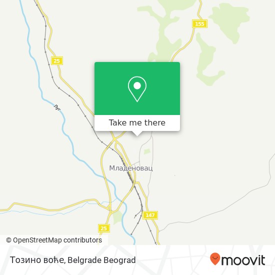 Тозино воће map