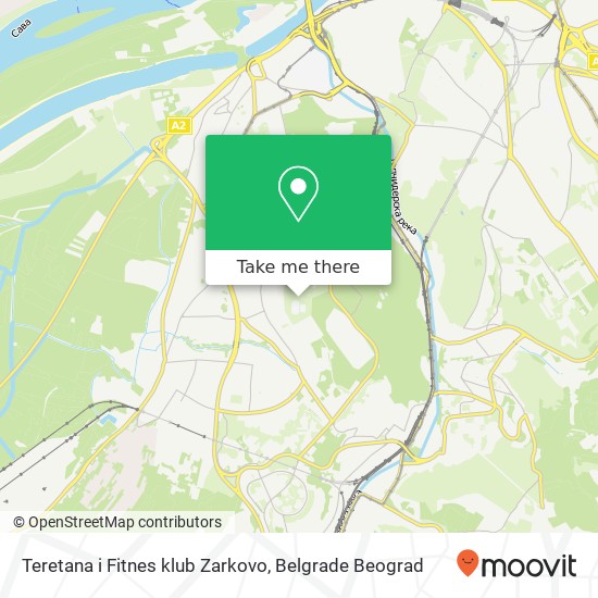 Teretana i Fitnes klub Zarkovo map