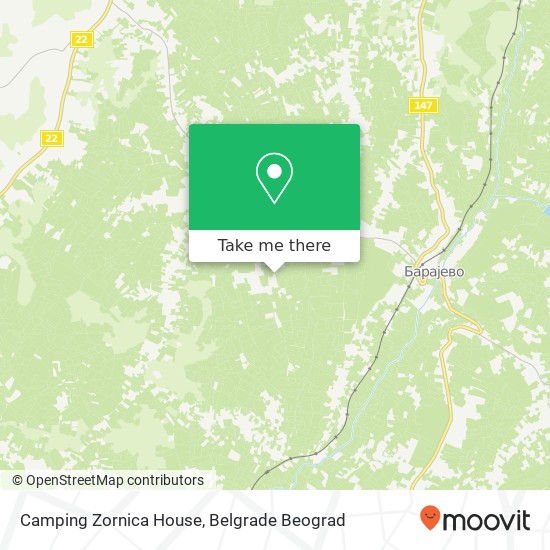 Camping Zornica House map