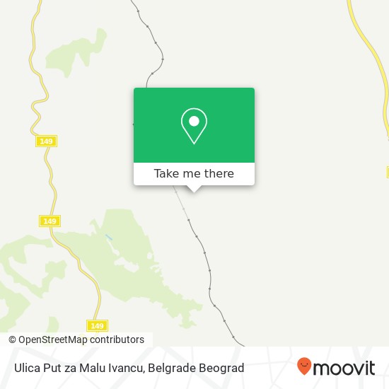 Ulica Put za Malu Ivancu map