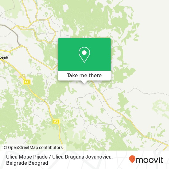 Ulica Mose Pijade / Ulica Dragana Jovanovica map