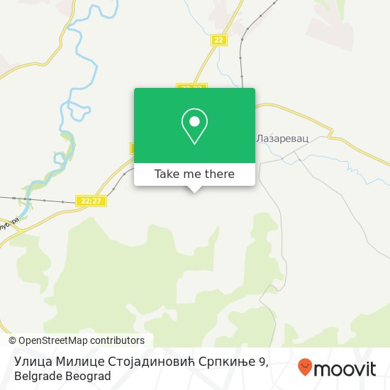 Улица Милице Стојадиновић Српкиње 9 map