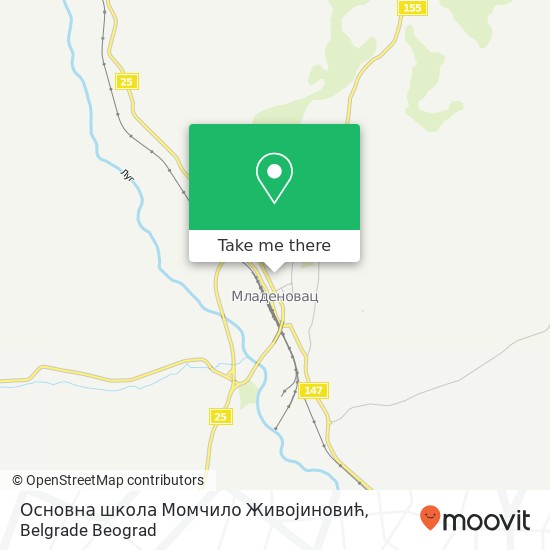 Основна школа Момчило Живојиновић map