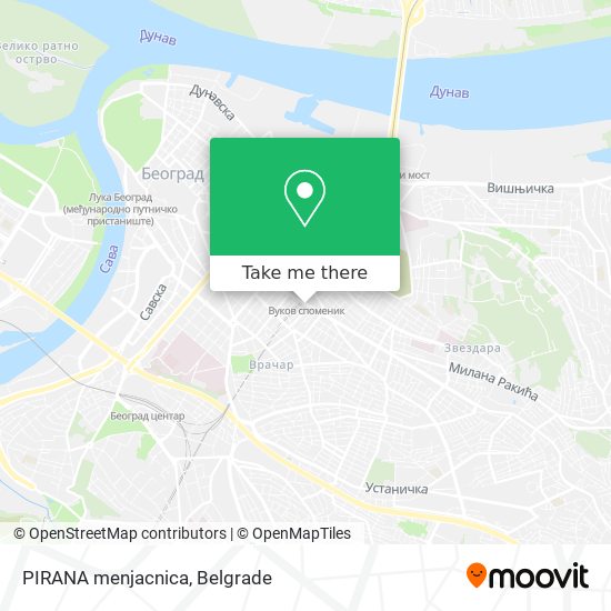 PIRANA menjacnica map