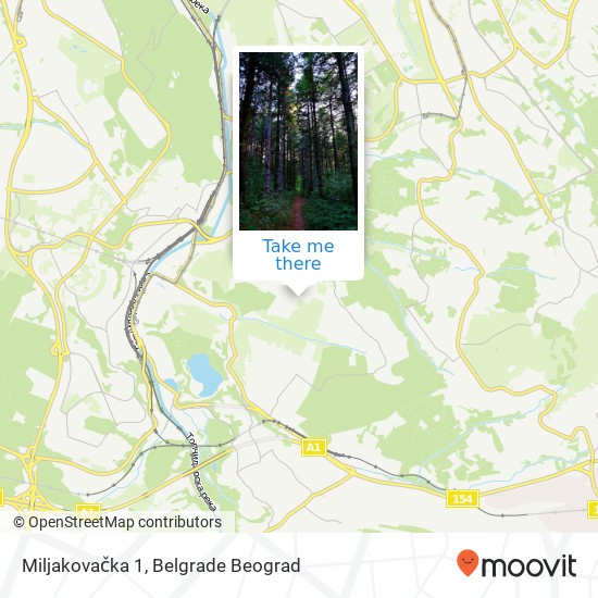 Miljakovačka 1 map