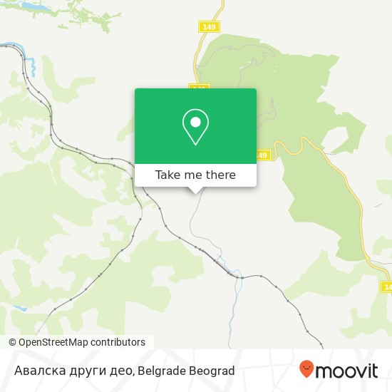 Авалска други део map