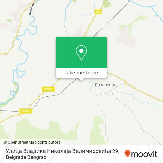 Улица Владике Николаја Велимировића 29 map