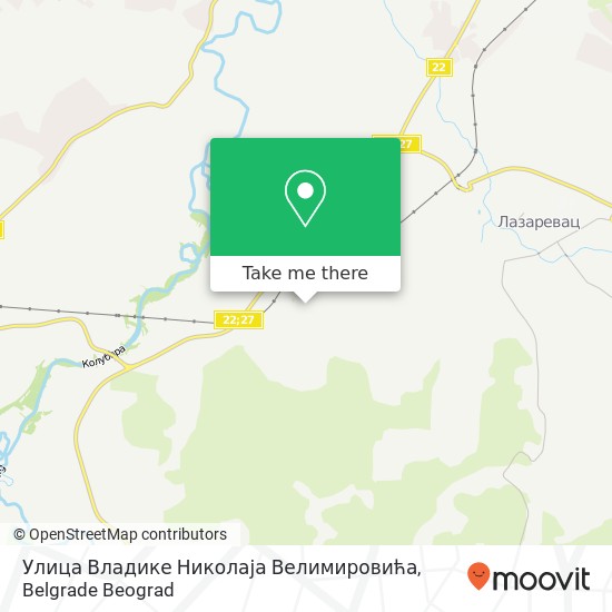 Улица Владике Николаја Велимировића map