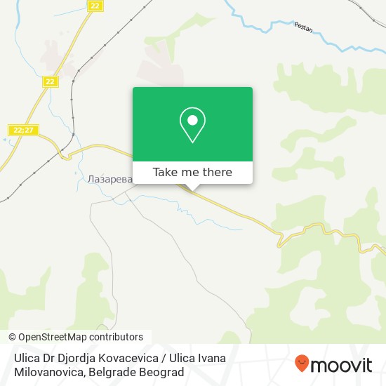 Ulica Dr Djordja Kovacevica / Ulica Ivana Milovanovica map