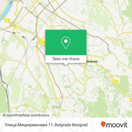 Улица Мицкијевичева 11 map