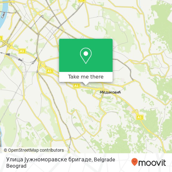 Улица Јужноморавске бригаде map