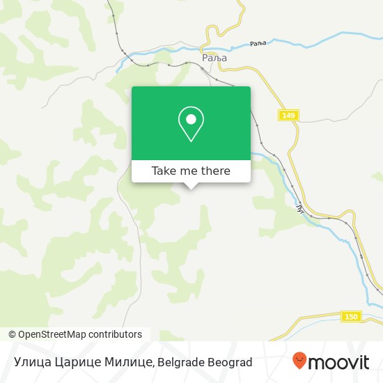 Улица Царице Милице map