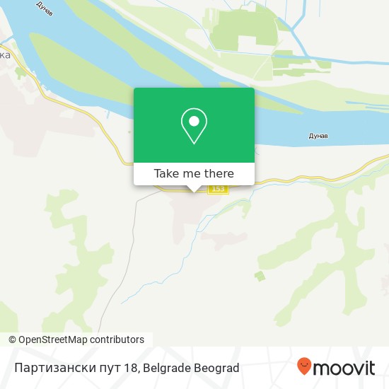 Партизански пут 18 map