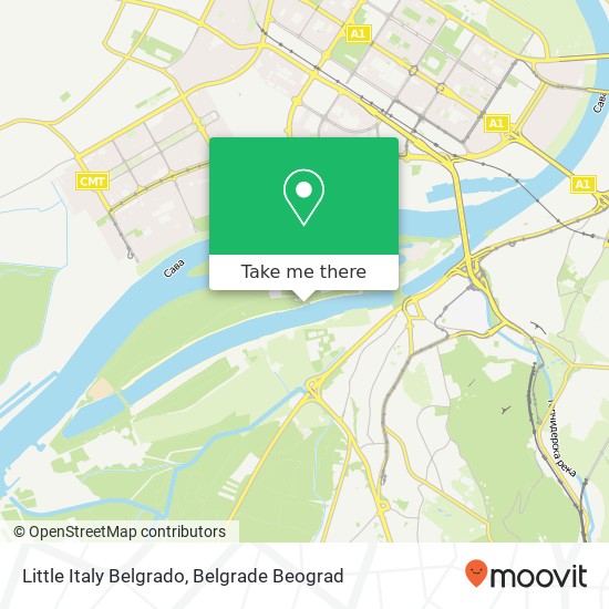 Little Italy Belgrado map