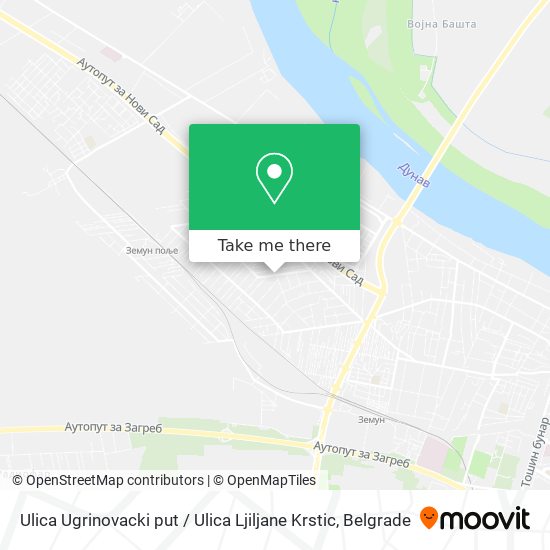 Ulica Ugrinovacki put / Ulica Ljiljane Krstic map