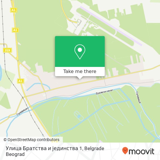 Улица Братства и јединства 1 map