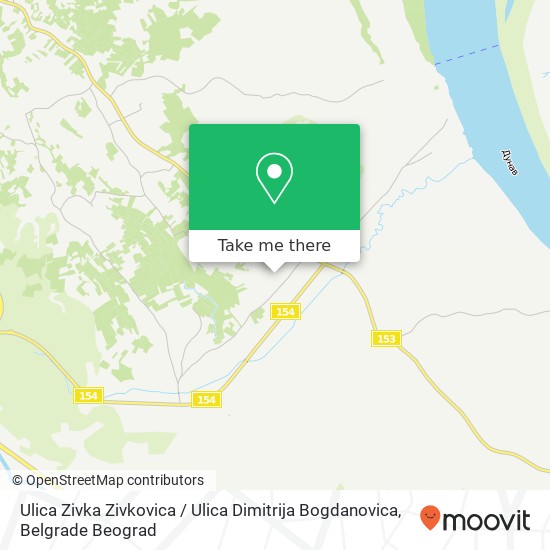 Ulica Zivka Zivkovica / Ulica Dimitrija Bogdanovica map