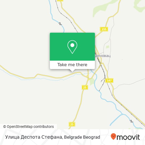 Улица Деспота Стефана map