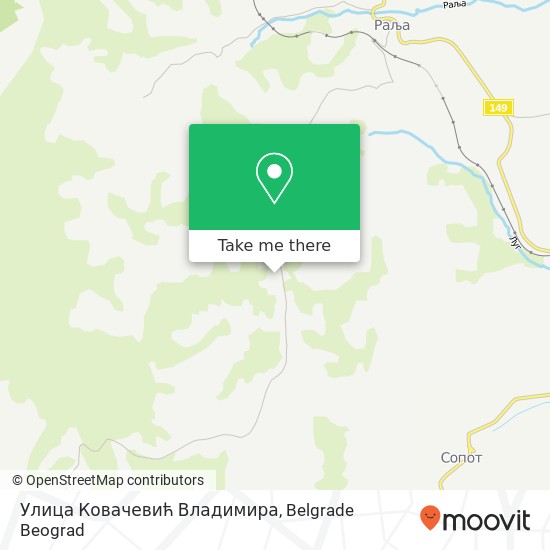 Улица Ковачевић Владимира map