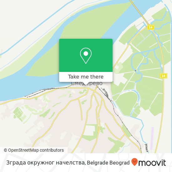 Зграда окружног начелства map