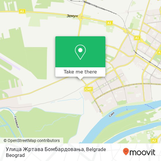 Улица Жртава Бомбардовања map