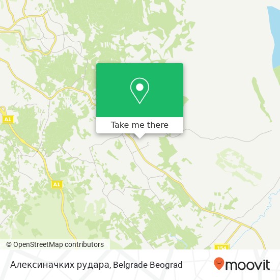 Алексиначких рудара map