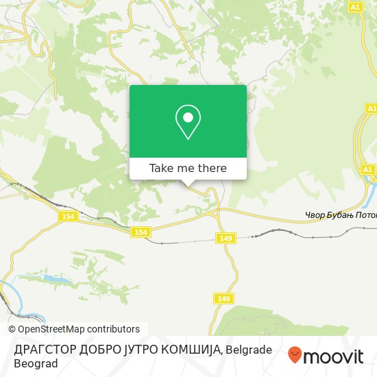 ДРАГСТОР ДОБРО ЈУТРО КОМШИЈА map