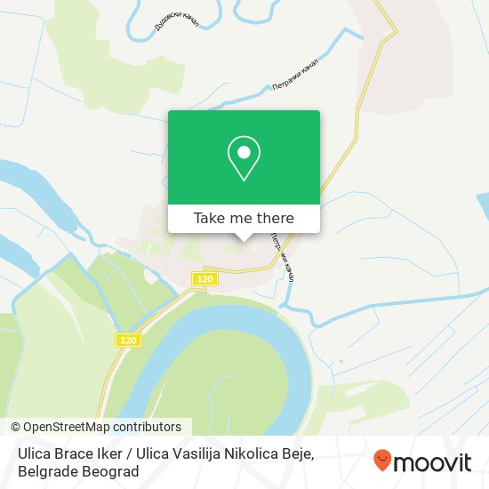 Ulica Brace Iker / Ulica Vasilija Nikolica Beje map