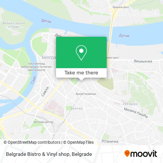 Belgrade Bistro & Vinyl shop map