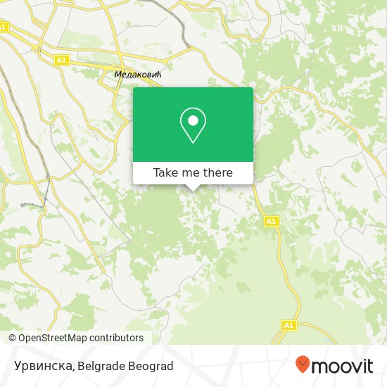 Урвинска map