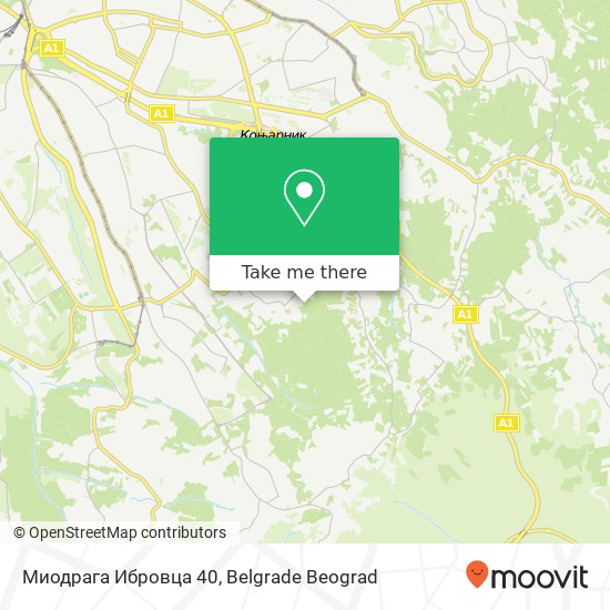 Миодрага Ибровца 40 map