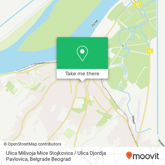 Ulica Milivoja Mice Stojkovica / Ulica Djordja Pavlovica map