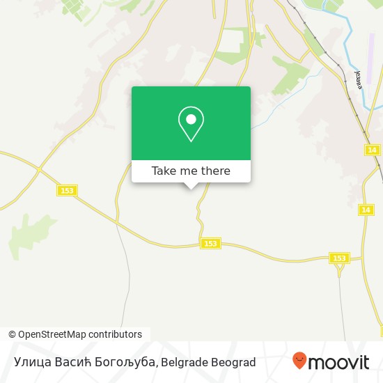 Улица Васић Богољуба map