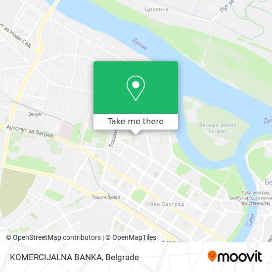 KOMERCIJALNA BANKA map