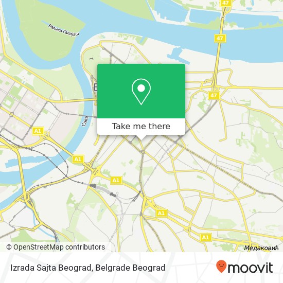 Izrada Sajta Beograd map