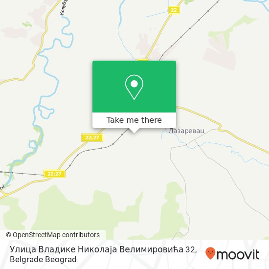 Улица Владике Николаја Велимировића 32 map