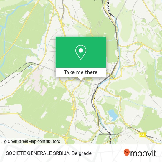 SOCIETE GENERALE SRBIJA map