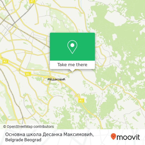 Основна школа Десанка Максимовић map