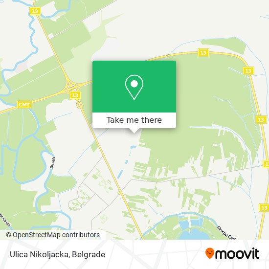 Ulica Nikoljacka map