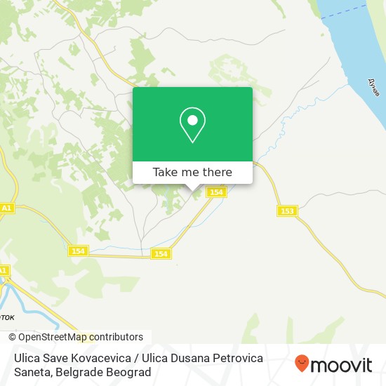 Ulica Save Kovacevica / Ulica Dusana Petrovica Saneta map