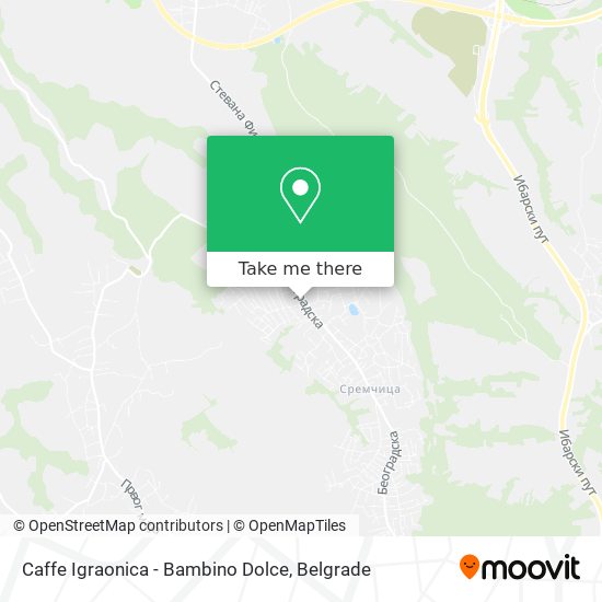 Caffe Igraonica - Bambino Dolce map