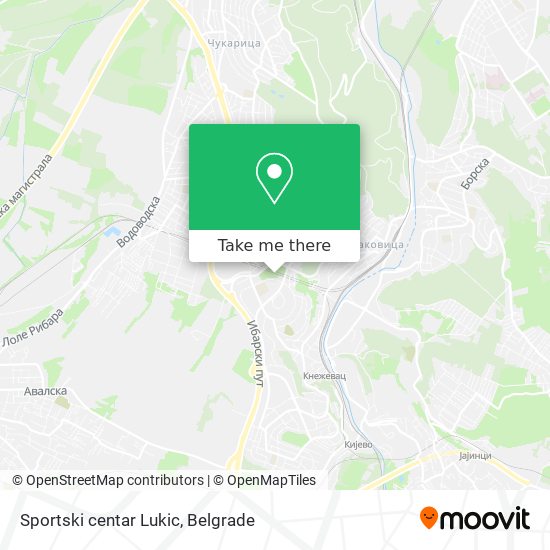 Sportski centar Lukic map