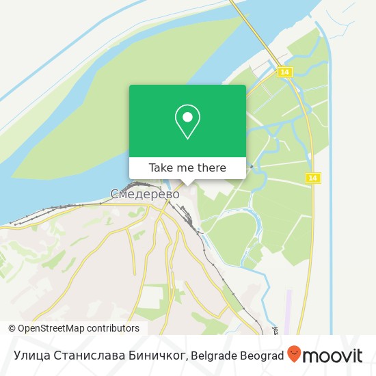 Улица Станислава Биничког map