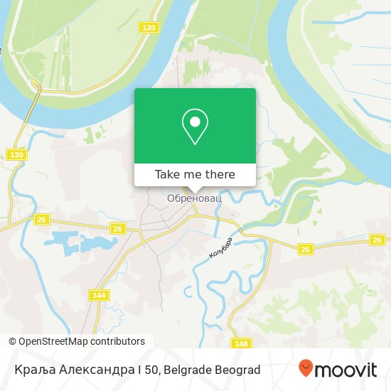 Краља Александра I 50 map