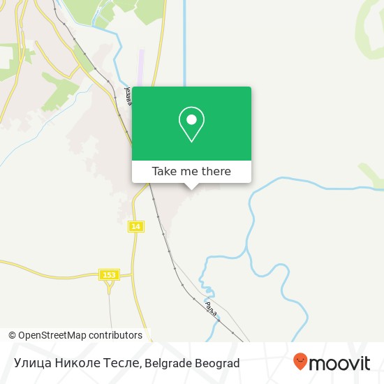 Улица Николе Тесле map