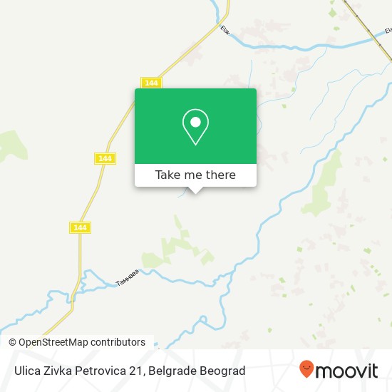 Ulica Zivka Petrovica 21 map